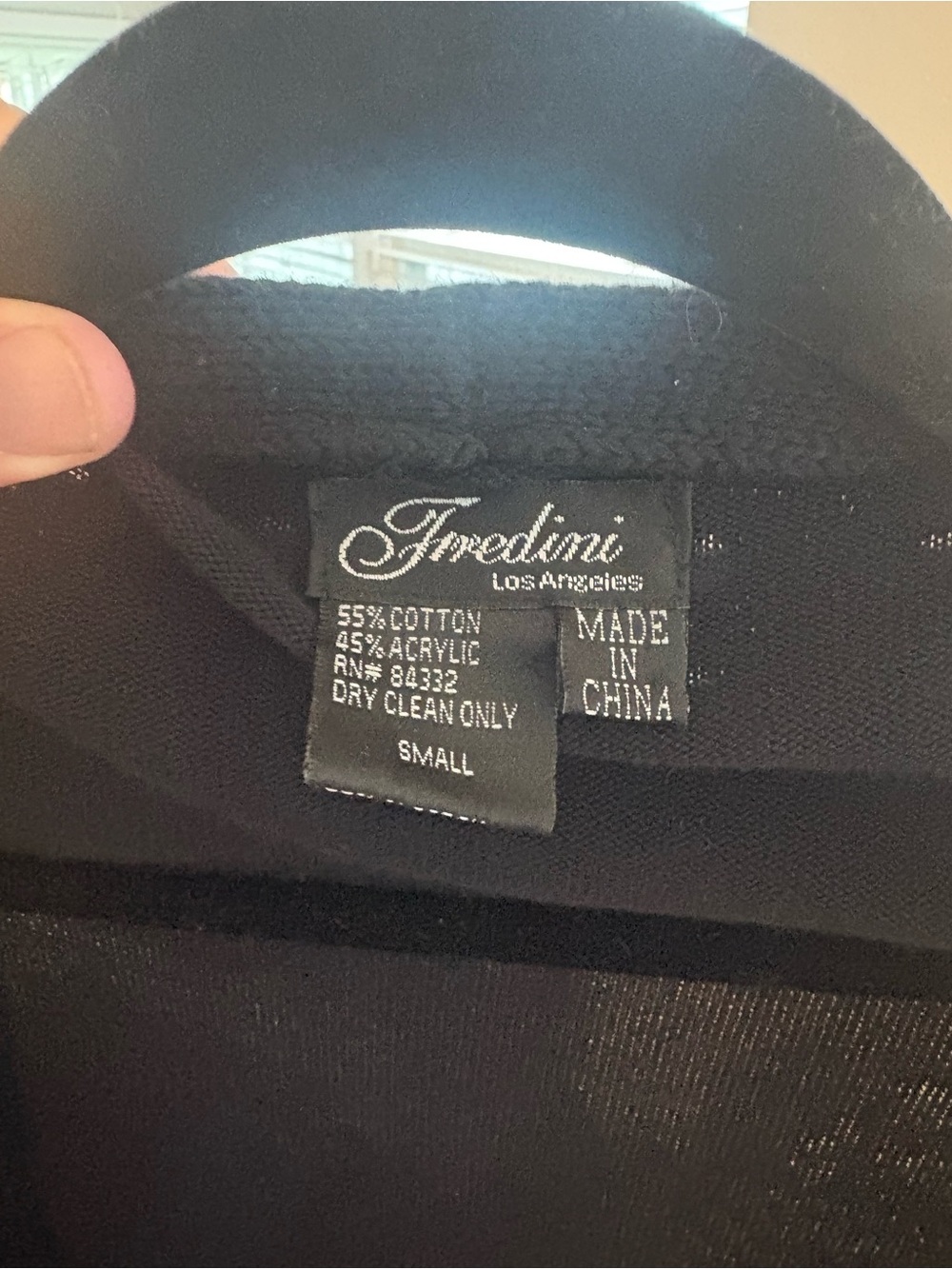 Fredini Black Scoop Neck Women’s Sweater